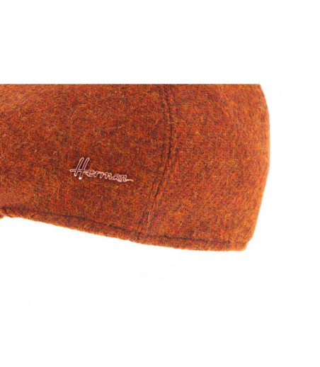 orange tweed flat cap Herman orange tweed flat cap Herman